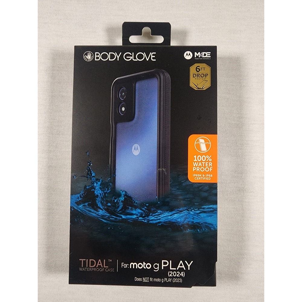 Tidal Body Glove Waterproof Case for Moto G PLAY (2024)